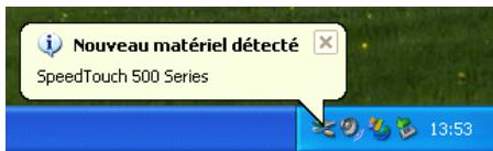 Nouveau matériel détecté SpeedTouch 500 Series 13:53