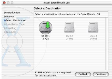 ALCATEL-LUCENT 530 - L'assistant d'installation répertorie les unités de disque détectées sur votre ordinateur et vous demande d'en sélectionner une : - 1