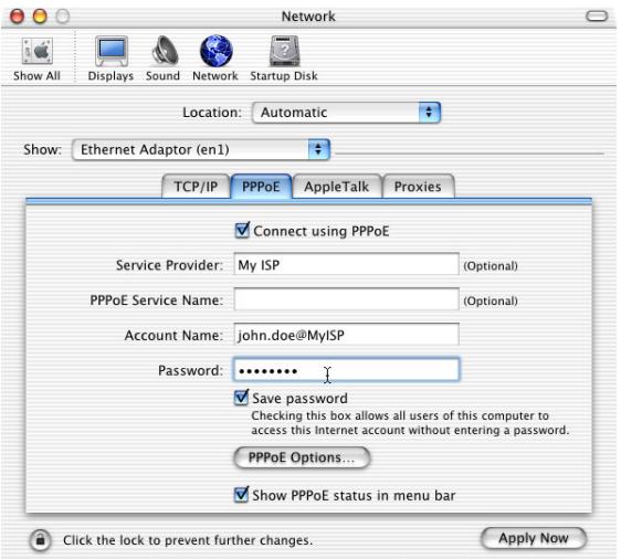 ALCATEL-LUCENT 546 - Utilisation du client de commutation PPPoE de Mac OS X - 1
