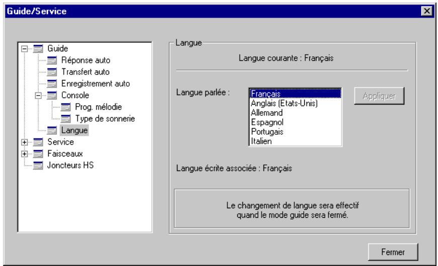 ALCATEL-LUCENT 4059 - Choix de la langue - 1