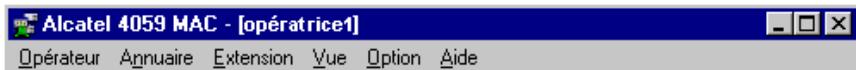 ALCATEL-LUCENT 4059 - Barre de titre et barre de menu - 1