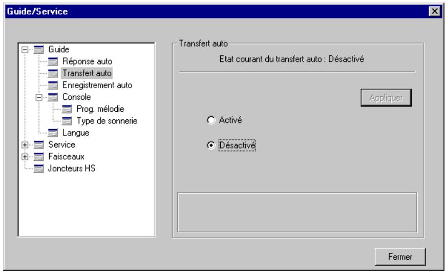 ALCATEL-LUCENT 4059 - Sélection du type de transfert : automatique ou manuel - 1