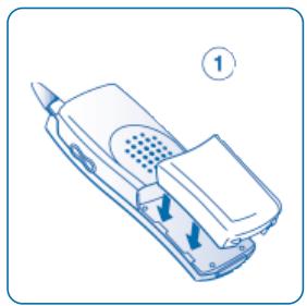 ALCATEL-LUCENT MOBILE 100 REFLEXES - Mettre en place la batterie - 1