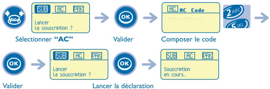 ALCATEL-LUCENT MOBILE 100 REFLEXES - Déclarer le téléphone sur d'autres systèmes (suite) - 3