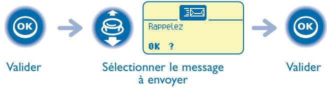 ALCATEL-LUCENT MOBILE 100 REFLEXES - Envoyer un message écrit à un correspondant interne - 3