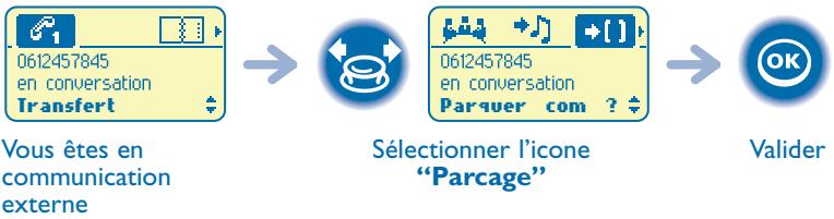 ALCATEL-LUCENT MOBILE 100 REFLEXES - Mettre votre correspondant en attente (parcage) - 1