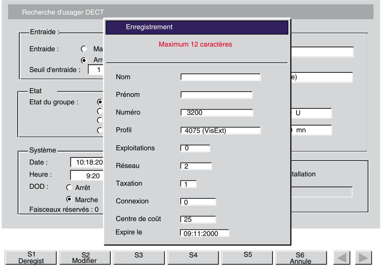 ALCATEL-LUCENT 4049 - Recherche d'usager DECT - 4
