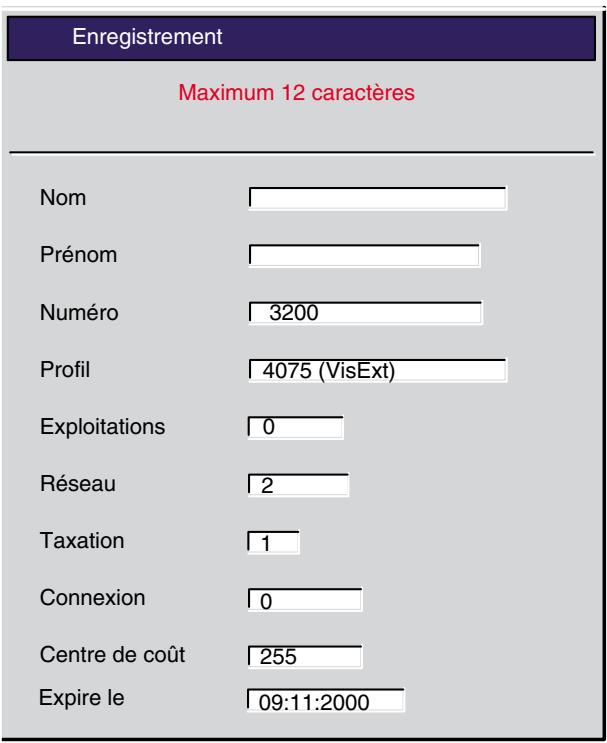 ALCATEL-LUCENT 4049 - Enregistrement de visiteur externe DECT - 4