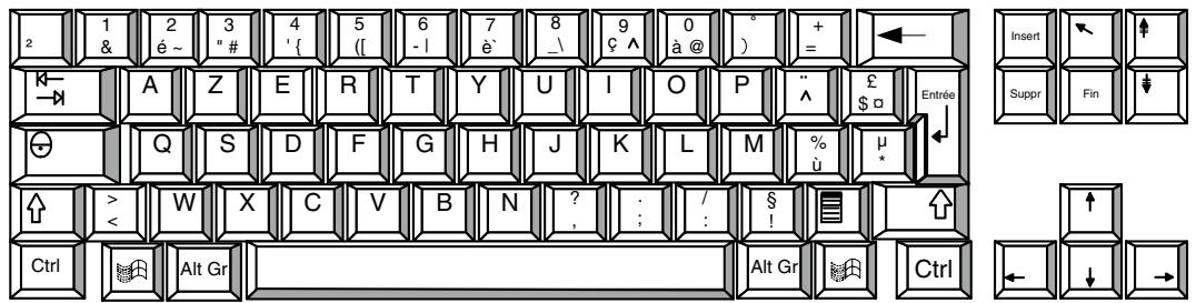 ALCATEL-LUCENT 4049 - Clavier alphabétique - 1