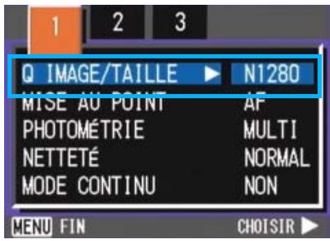 RICOH CAPILO RX - Utilisation du menu prise de vue (Exposition) - 1