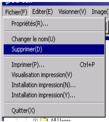 RICOH CAPILO RX - A l'aide du menu [Fichier] - 1