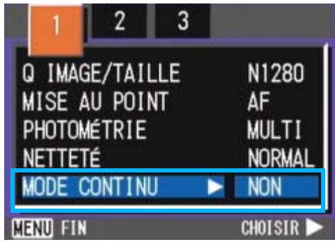 RICOH CAPILO RX - Réglage des Prises de vues en rafale (MODE CONTINU) - 1