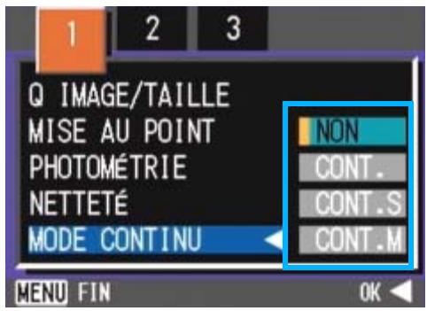 RICOH CAPILO RX - Réglage des Prises de vues en rafale (MODE CONTINU) - 2