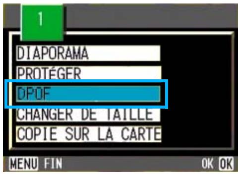 RICOH CAPILO RX - Paramétrage au format DPOF de l'image fixe affichée - 1