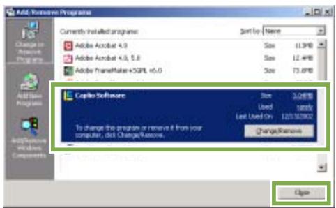RICOH CAPILO RX - Déinstallation des logiciels(Sous Windows 98/98SE/Me/2000) - 2
