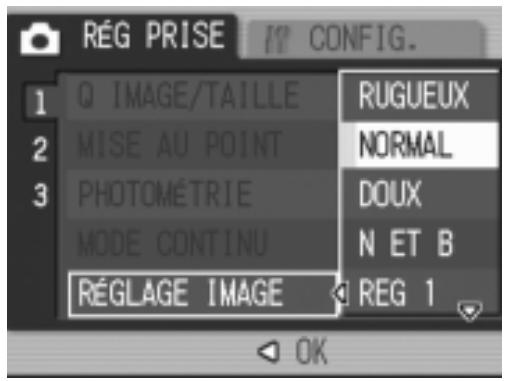 RICOH GR DIGITAL - Paramétrage des valeurs de [RÉG 1] ou [RÉG 2] - 1