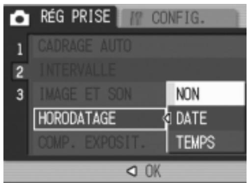 RICOH GR DIGITAL - Horodatage d'une Image fixe (HORODATAGE) - 1
