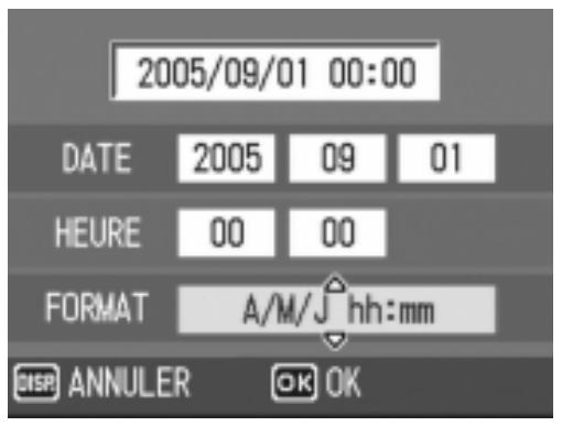 RICOH GR DIGITAL - Vérifiez l'affichage au bas de l'écran et appuyez sur la touche MENU/OK. - 1