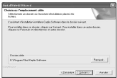 RICOH GR DIGITAL - Confirmez l'emplacement où vous souhaitez installer le logiciel et cliquez sur [Suvant]. - 1