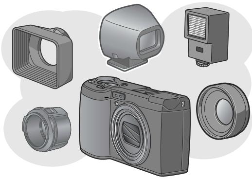 RICOH GR DIGITAL - Flash deproximity (P.43) pour des prises de vues macro jusqu'à environ 1,5 cm (P.44) - 1