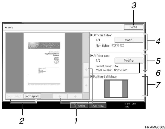 RICOH MP C4500 COPY DOCUMENT SERVER REFERENCE - Affichage d'un aperçu - 1