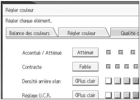 RICOH MP C4500 COPY DOCUMENT SERVER REFERENCE - Réglez en appuyant sur [Plus clair] ou sur [Plus foncé]. - 1