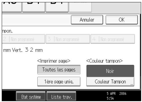 RICOH MP C4500 COPY DOCUMENT SERVER REFERENCE - Appuyez sur [Toutes les pages] ou [1ère page uniqu.] pour sélectionner la page à imprimer. - 1