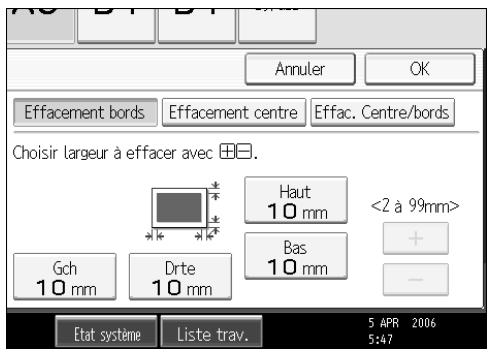 RICOH MP C4500 COPY DOCUMENT SERVER REFERENCE - Appuyez sur [Largeur diff.]. - 1