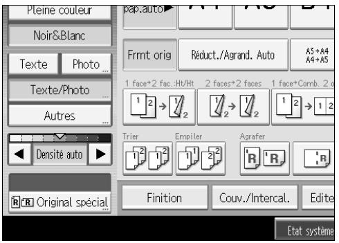 RICOH MP C4500 COPY DOCUMENT SERVER REFERENCE - Appuyez sur [Original spécial]. - 1