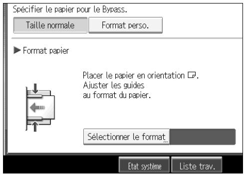 RICOH MP C4500 COPY DOCUMENT SERVER REFERENCE - Lors de la copie sur du papier de format spécial - 1
