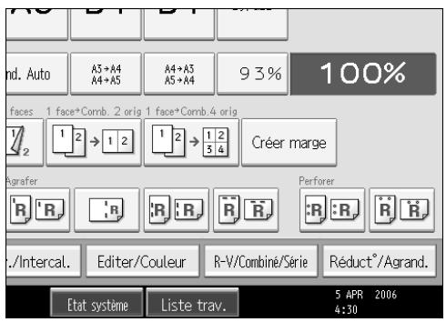 RICOH MP C4500 COPY DOCUMENT SERVER REFERENCE - Effacement de centre/bordure (largeur différente) - 1