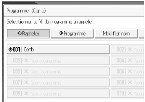 RICOH MP C4500 COPY DOCUMENT SERVER REFERENCE - Restauration d'un programme - 1