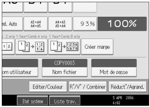 RICOH MP C4500 COPY DOCUMENT SERVER REFERENCE - Définition ou modification d'un mot de passer - 1