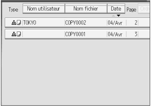 RICOH MP C4500 COPY DOCUMENT SERVER REFERENCE - Modification de nom d'utilisateur, de nom de fichier, de mot de passé d'un document stocké - 1