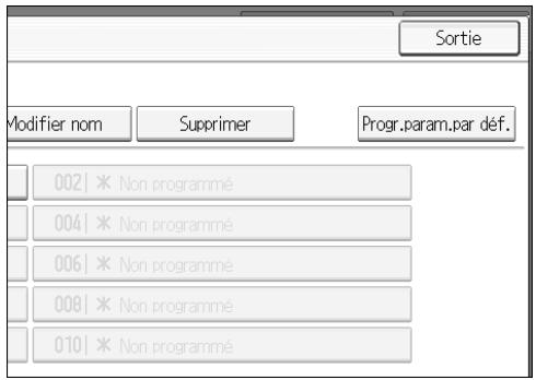 RICOH MP C4500 COPY DOCUMENT SERVER REFERENCE - Suppression d'un programme - 1