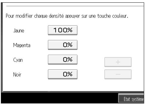 RICOH MP C4500 COPY DOCUMENT SERVER REFERENCE - Sélectionnez la couleur à utiliser comme base d'enregistrement pour les couleurs de base et d'utilisateur. - 2