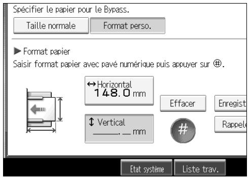 RICOH MP C4500 COPY DOCUMENT SERVER REFERENCE - Lors de la copie sur du papier de format spécial - 2