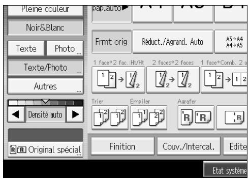 RICOH MP C4500 COPY DOCUMENT SERVER REFERENCE - Appuyez sur [Original spécial]. - 1