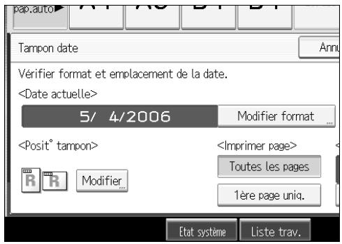 RICOH MP C4500 COPY DOCUMENT SERVER REFERENCE - Appuyez sur [Toutes les pages] ou [1ère page uniqu.] pour sélectionner la page à imprimer. - 1