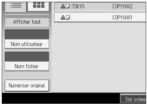 RICOH MP C4500 COPY DOCUMENT SERVER REFERENCE - Recherche par nom d'utilisateur - 1
