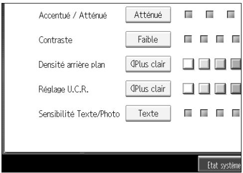 RICOH MP C4500 COPY DOCUMENT SERVER REFERENCE - Ajustement de l'élim. ss coul. - 1
