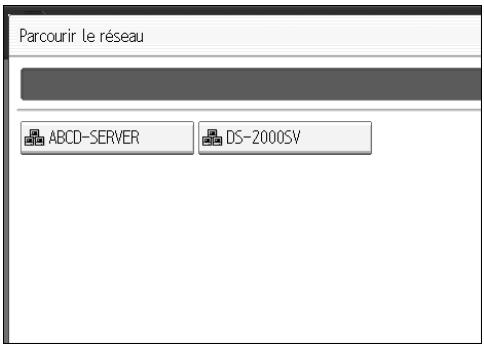 Parcourir le réseau ABCD-SERVER DS-2000SV