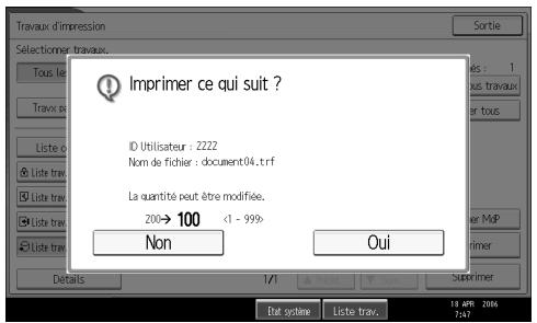 RICOH MP C4500 PRINTER REFERENCE - Saisissez le nombre de produits sur le pavé numérique. - 1
