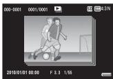 RICOH CX3 - L'affichage change comme suit. - 1