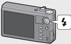 RICOH CX3 - Appuyez sur la touche ADJ./ OK en direction de (Flash). - 1