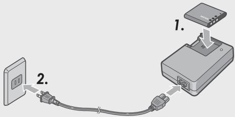 RICOH CX3 - Chargement de la batterie rechargeable - 1