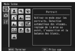 RICOH CX3 - Sélectionnez un mode Scène. - 1