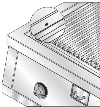 SMEG BQ61TDE - Allumage manuel des brûleurs (seulement pour les brûleurs à l'intérieur du barbecue) - 1