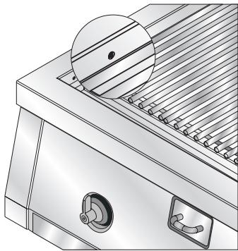 SMEG BQ90S - Allumage manuel des brûleurs (seullement pour les brûleurs à l'intérieur du barbecue) - 1