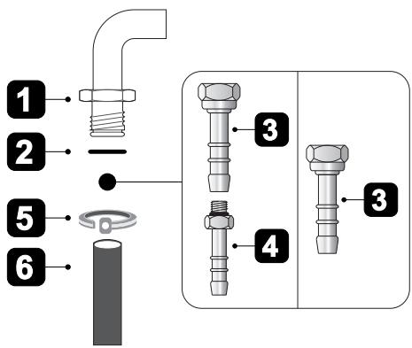 SMEG CO68GMPD9 - Anschluss mit einem Gummischlauch - 4